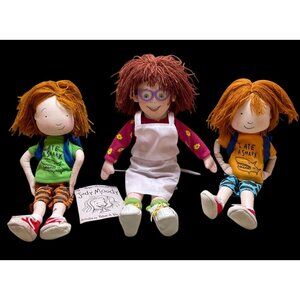Judy Moody & Stink Plush Doll Set Of 3 - Includes Judy Stink In Green Shirt Stin